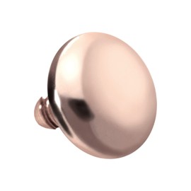 PIERCINGLINE Titanium Screw Attachment with External Thread 0.9 mm Screw Disc Flat Piercing Attachment Replacement Choice of Colours and Sizes, Titanium