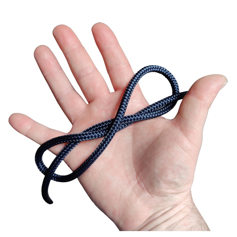 6mm Double Braided Polyester Sailing Rope Marine Grade (Navy, 4