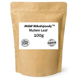 MQH Wholefoods™ Mullein Leaf Herbal Tea Decaf Choose From 50+ Varieties Single And Mixed Blends (100g Mullein Leaf)