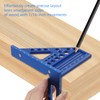 3D Carpenter's Square Multifunctional 22.5-90 Angle Measure Aluminium Alloy Measuring