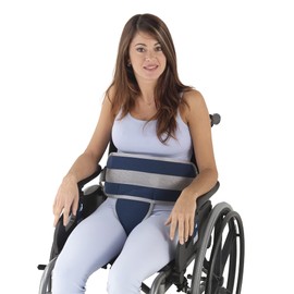 Obbocare Wheelchair Belly Belt with Perineal Piece Clip Fastening for Quick Adjustment and Fitting (Size 1)