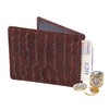 WooStyle Travel Pass Holder - Croc Pattern, Oyster Card Cover,
