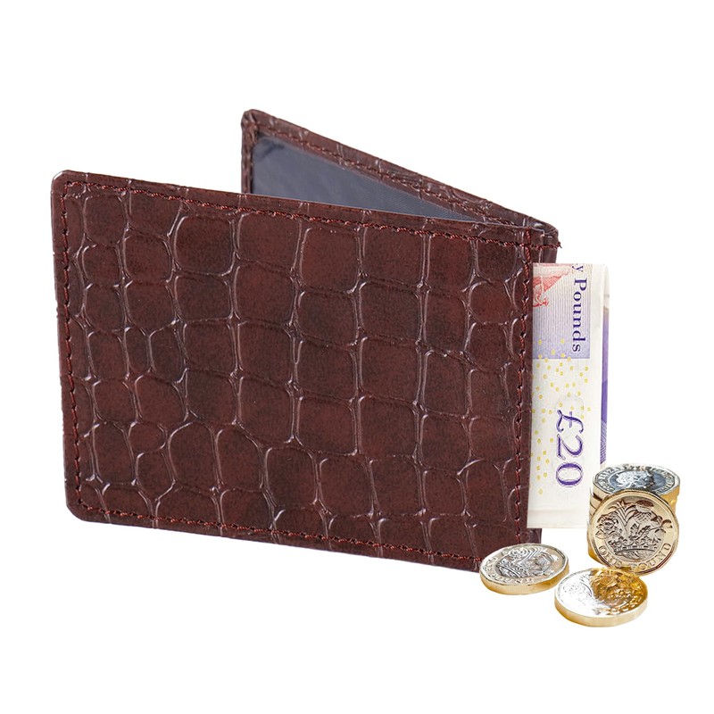 WooStyle Travel Pass Holder - Croc Pattern, Oyster Card Cover,
