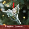 H&D HYALINE & DORA Clear Crystal Hummingbird Christmas Ornament Hummingbird