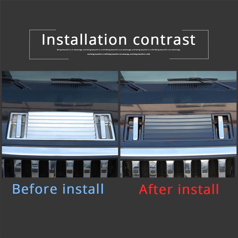 carpart2021 Fit For 2003-2009 Hummer H2 Front Hood Vent Panel