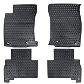 Matericuo Car Floor Mats Custom Fit for Toyota 4Runner 2013-2024 / Lexus GX460 2014-2023 Full Black Rubber Auto Liner Mats All Weather Protection Heavy Duty Odorless