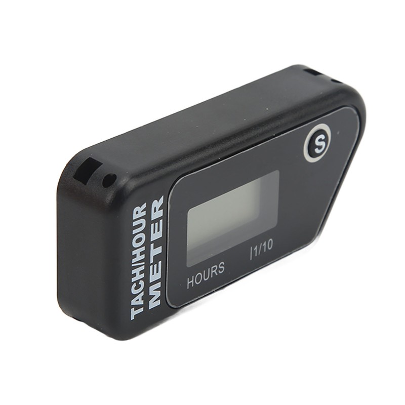 Inductive Digital Tach Hour Meter IP68 Waterproof Motorcycle RPM Counter