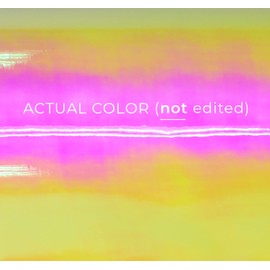 VViViD DECO65 High Gloss Thermal Gold-to-Pink Opal Holographic Adhesive Craft Vinyl Roll for Die-Cutter and Plotting Machines (5ft x 12")