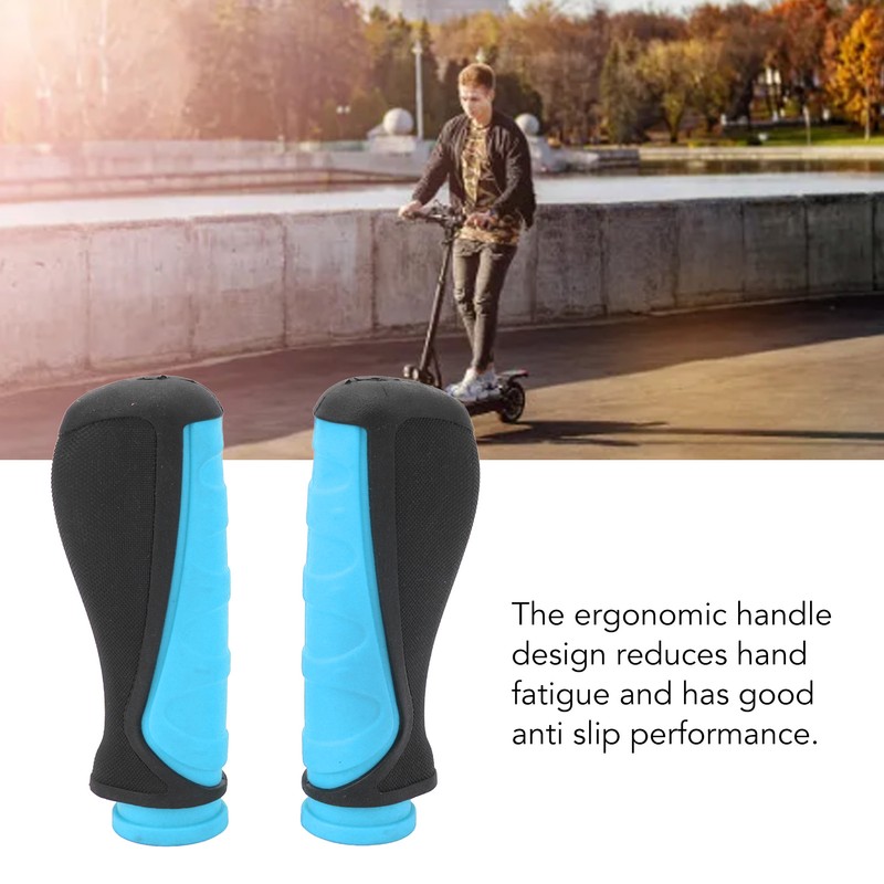 2pcs Scooter Handlebar Grip Cover Anti Slip Shock Absorbent Scooter