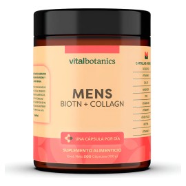 💪 Colágeno Hidrolizado para Hombre | 200 Cápsulas | VitalBotanics | Piel, Articulaciones & Energía
