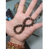 RAYON CHIASTOLITE bead bracelet Men Stretch 8mm SPAIN 7, 7.5,