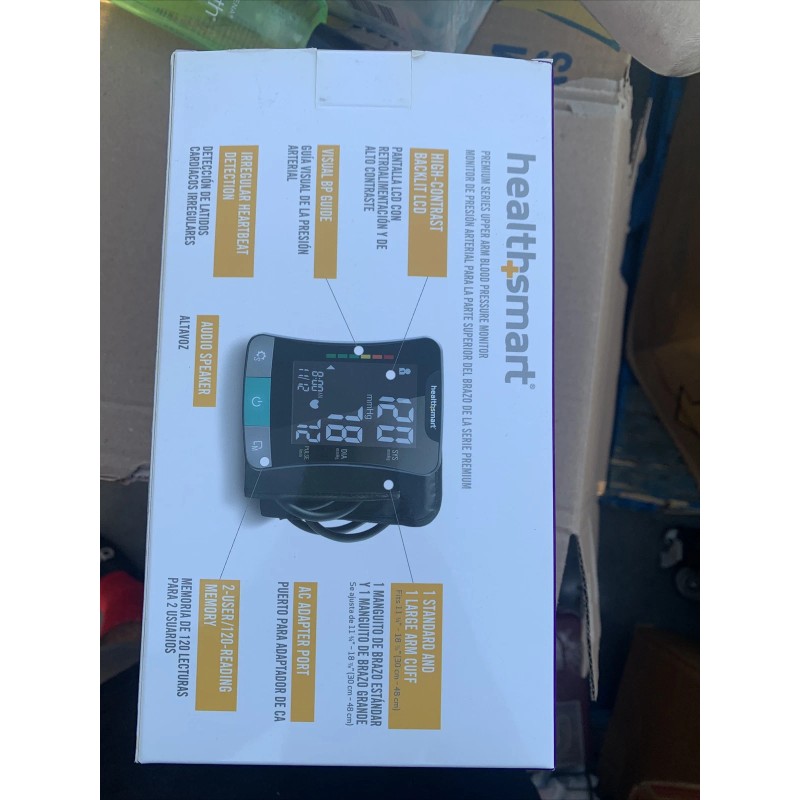 HealthSmart Premium Series Digital Upper Arm Blood Pressure Monitor In