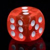 WeLoveBeads W6 Cube (16 mm) in Neon Pink/White Dots -