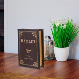 STOBAZA Vintage-Box In Buchform Falsche Buchbox Dekorative Bibelbuch-Schmuck-Aufbewahrungsbox Geheime Aufbewahrung Buchbox Foto-Requisite Für Zuhause Bücherregal Schreibtisch-Dekoration