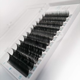 Mlashes | Blister extensiones de pestañas Mink Mix 1x1 curvatura D (.20) largos 9-15mm