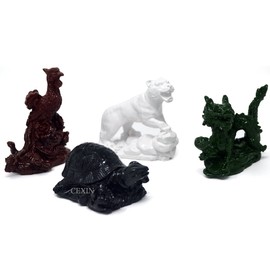 Four Celestial Animals Dragon Phoenix Turtle Tiger Statue SKU:D1010