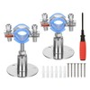 sourcing map 2pcs Pipe Support, Stainless Steel Wall Mount Ceiling