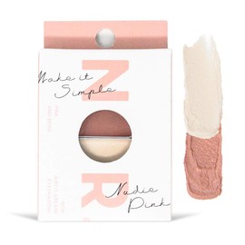 NP NOR. AIRFITCREAMEYESHADOW Cream Eyeshadow, First 2-Color Palette, For Your Eyes More Than Usually Without Working Hard, Nude Pink