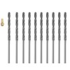 Diamond Drill Bits 10PCS, 5/64"(2mm) Diamond Twist Drill Bits with