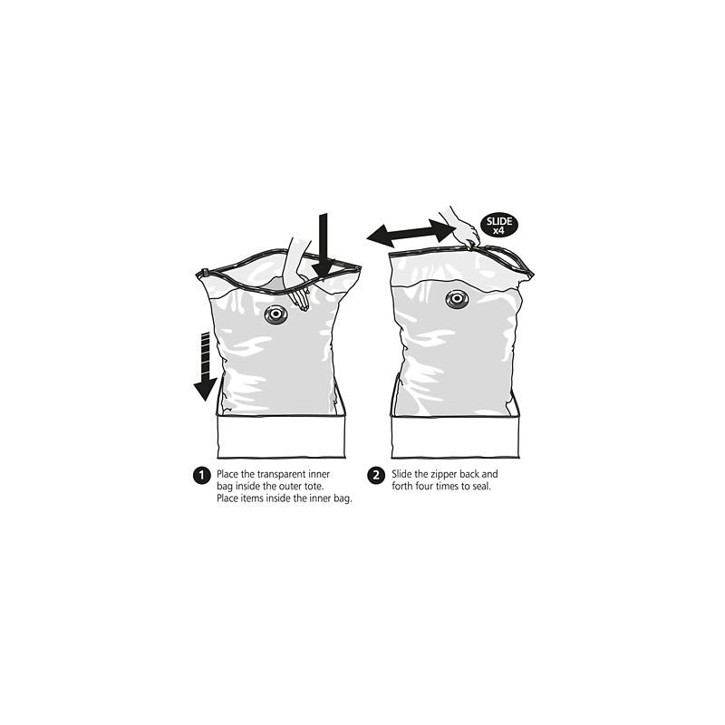 Lakeland Vacuum Clothes & Duvet Storage Tote Bag Set, 50L
