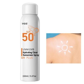 VGO Sunscreen Spray SPF 50, Spectrum UVA/UVB Protection, Moisturizing and Lightweight, Non-Greasy Water Resistant Body Sunscreen Mist