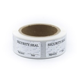 MD Labels Seal Labels flexsecure Void 18x30mm 250 PCS with Printing: Security Seal, Date, Signature