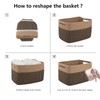 OIAHOMY 4 Pack Storage Baskets for Organizing, Basket for Shelves