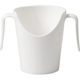 NuHorizons Healthcare Products Two Handled Nose Cup - Adult Nose Cut Out Cup to Aid Independent Drinking 225ml. (White, Pack of 1)