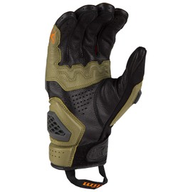 KLIM Baja S4 Motorcycle Gloves Small Sage - Strike Orange