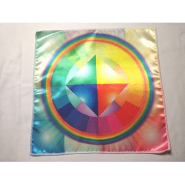 Altar Cloth or Tarot Mat - Elemental Colors - Pagan or Wiccan Altar Cloth, Divination Cloth, Casting Mat, Tarot Mat