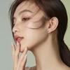 JIWOY Hoop Earrings 925 Sterling Silver Round Huggie Earring Created
