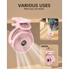 TUNISE Clip on Fan, USB Fan with 3 Speeds 4.5m/s,