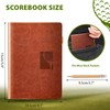 GLORIEROO Golf Scorecard Book 2pcs with Pencil - Leather Golf