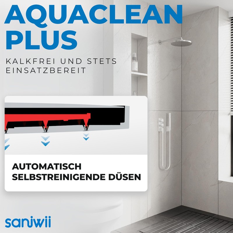 Rain Shower [Shower Head & Self-Cleaning] - Lime-Free & Rustproof