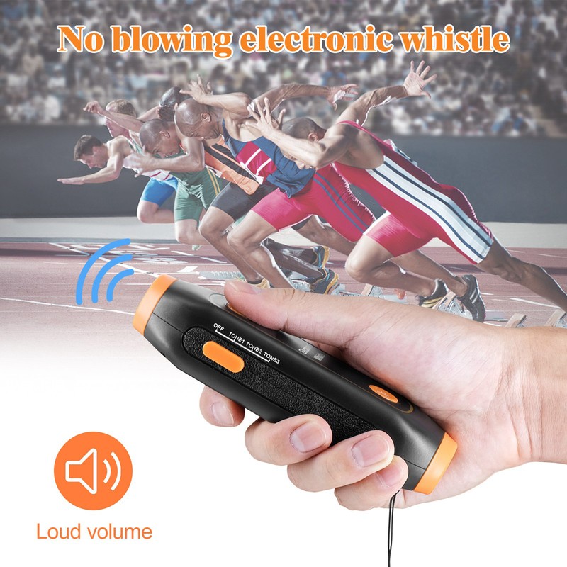 Electronic Whistle 3 Tone 3 Volume Level Blow Free Whistle