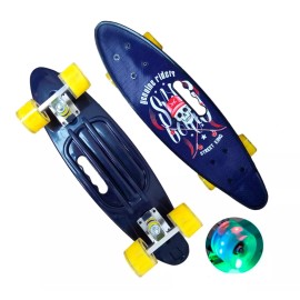 skate Patineta Penny 22'' Longboard Skateboard Scooter Skate Luz
