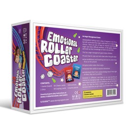 Emotional Rollercoaster | Anger Management Board Game for Kids & Families | Therapy Learning Resources | Anger Control Card Game | Emotion Board Games Games for Kids Ages 4-8 -12 | Social Emotional