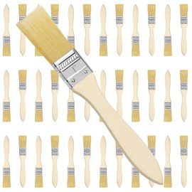 Kurtzy 1 Inch/2.54cm Chip Paint Brushes (36 Pack) - Professional Wooden Handle Paint Brush Set for Paint, Stains, Varnishes, Glues and Home DIY