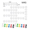 10 Strips, 60 Pots Empty Paint Strips, 5 ml, Mini