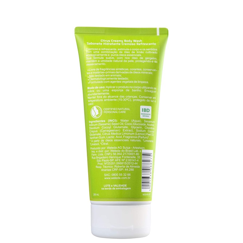 WELEDA WELEDA Limone Cremosa Shower - 200 ml - 200