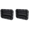 TCH Hardware 2 Pack Large Spring Loaded Steel Recessed Handle