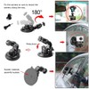 Reflex Camera 1/4" Screw 180° Rotate Suction Mount | 9cm