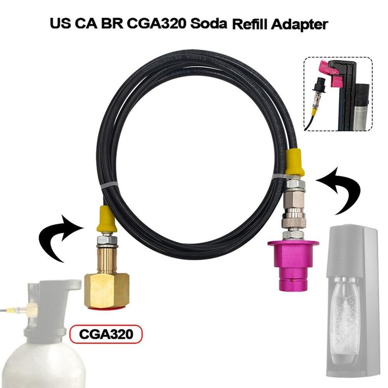 CGA320 Quick Connect Adapter Terra DUO Art to External Co2