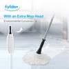 Eyliden Mop with 2 Reusable Heads, Easy Wringing Twist Mop,