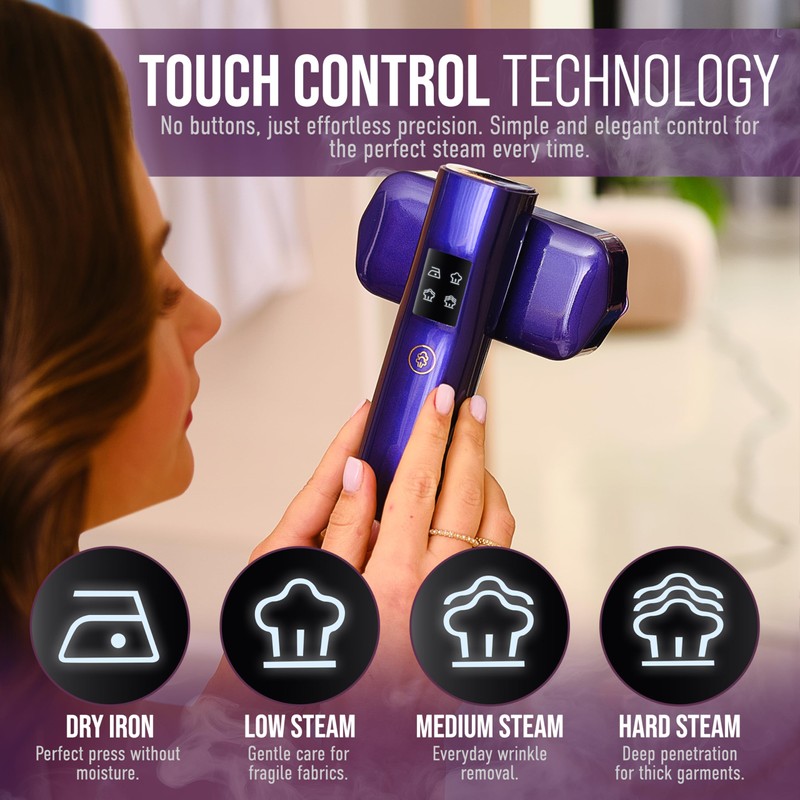 Virellix Mini Steam Iron & Travel Garment Steamer – 1200W