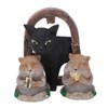 3 Pcs Gopher Ornaments Resin Simulation Animal Cat Gopher Garden