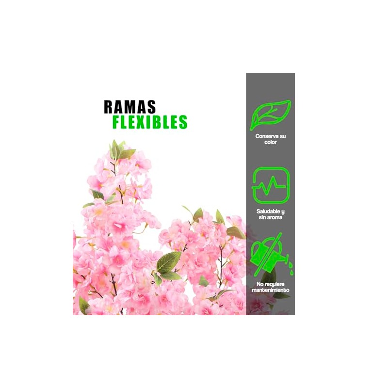 VANLIG Planta Artificial Cerezo 1.2mts Incluye Maceta para Interiores