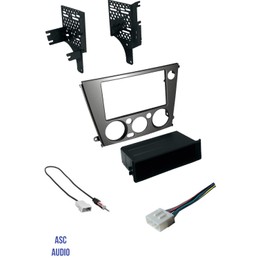 ASC Audio Car Stereo Radio Install Dash Kit, Wire Harness, and Antenna Adapter to Add an Aftermarket Radio for 2005 2006 2007 2008 2009 Subaru Legacy + Outback with Manual Climate Control