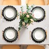 MCEAST 100 Pack Round Black Paper Doilies 13.5 Inches Lace