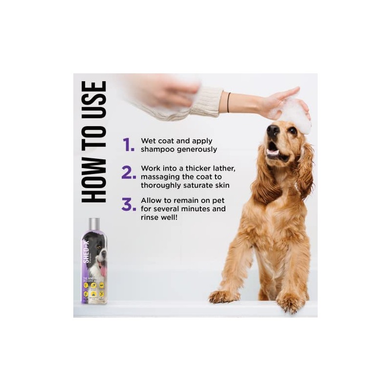SynergyLabs Shed-X Shed Control Shampoo for Dogs; 16 fl. oz.